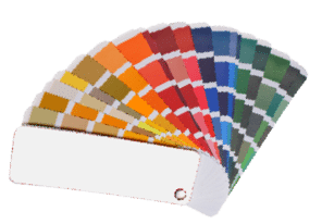 Close-Up Of Color Sample Against White Background