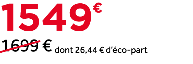 1549￼ ￼1699 € dont 26,44 € d’ co part