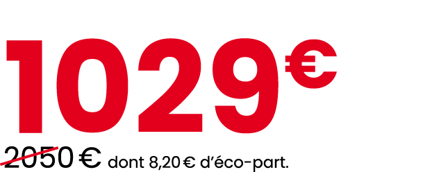 1029€ ￼2050 € dont 8,20 € d’ co part.