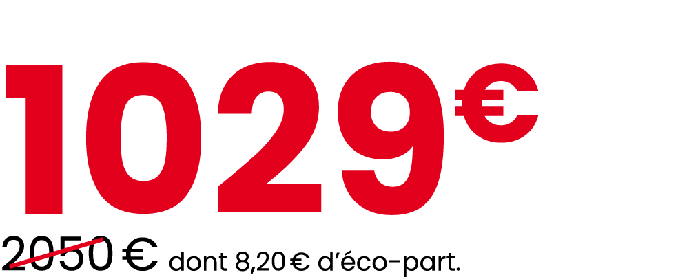 1029€ ￼2050 € dont 8,20 € d’ co part.