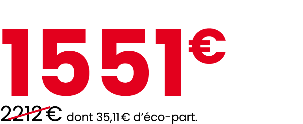 1551€ ￼2212 € dont 35,11 € d’ co part.
