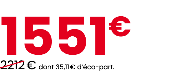 1551€ ￼2212 € dont 35,11 € d’ co part.