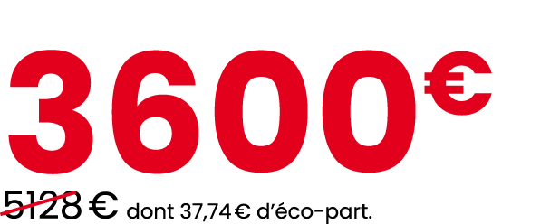 3600€ ￼5128 € dont 37,74 € d’ co part.