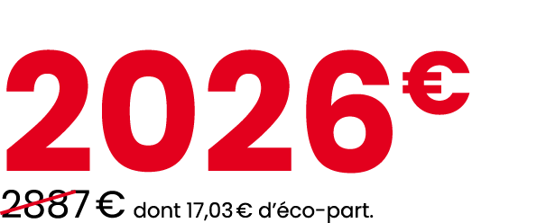 2026€ ￼2887 € dont 17,03 € d’ co part.