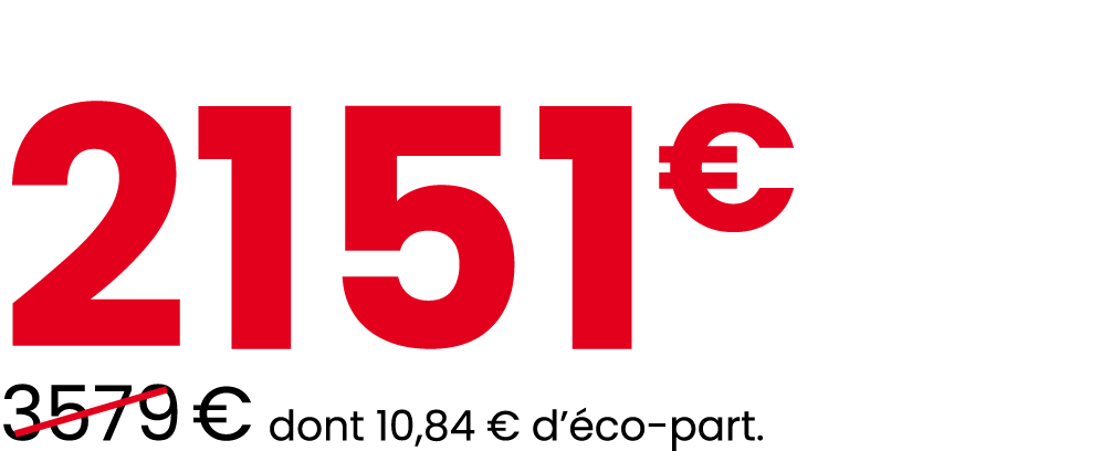 2151€ ￼3579 € dont 10,84 € d’ co part.