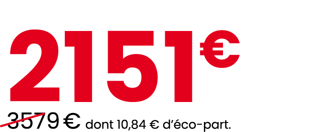 2151€ ￼3579 € dont 10,84 € d’ co part.
