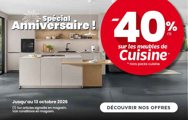 Spécial anniversaire ! Jusqu'à -40% Spécial anniversaire ! Jusqu'à -40%