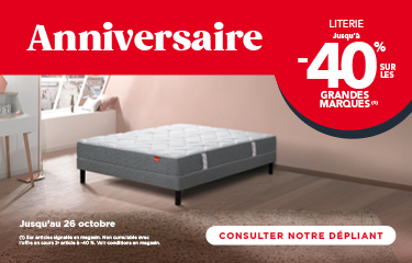 Atlas Home : Anniversaire literie jusqu'à -40%