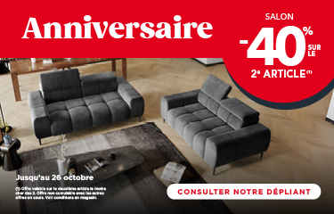 Atlas Home : Anniversaire salon jusqu'à -40%